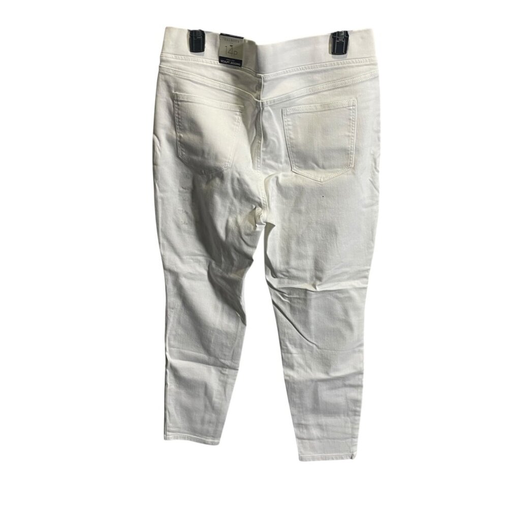 Talbots Sculpt Jegging Women’s 14P Petite Pull-On White Jeans